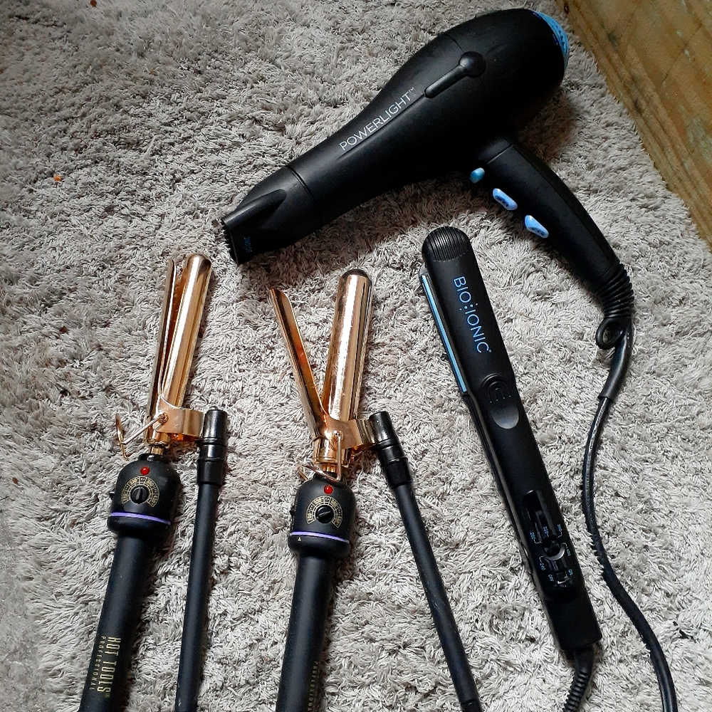 Beauty school drop out dryer and irons only